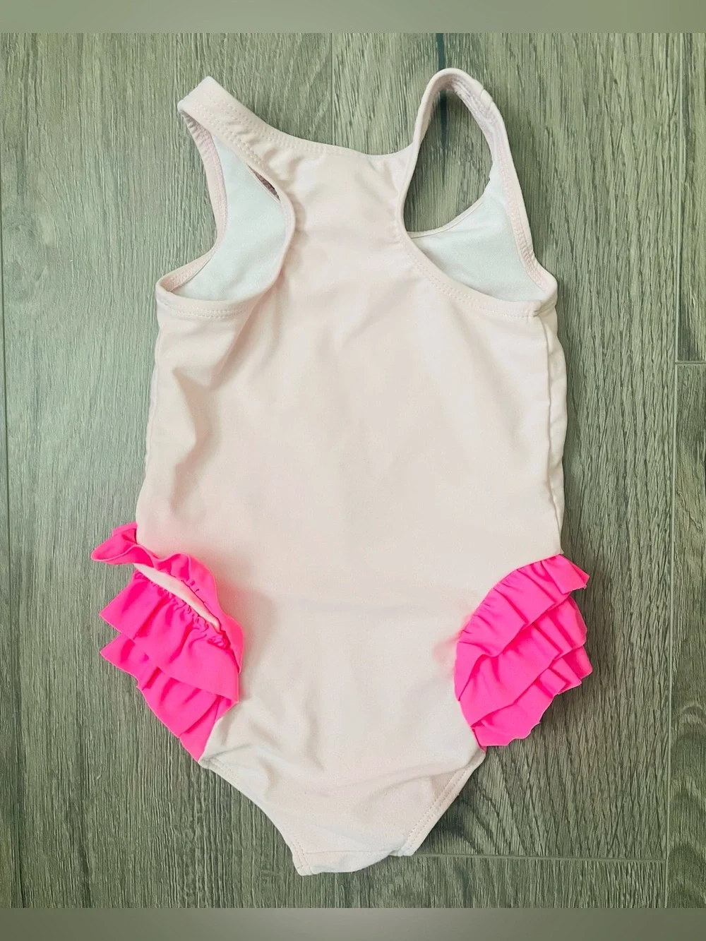 Carter’s Toddler Girl One Piece Swimsuit 2T Pink Flamingos Tropical Summer Beach
